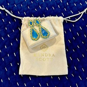 Kendra Scott Camry Gold Statement Earrings - Brand New!